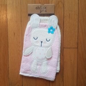 NWT Baby girl wash mitt